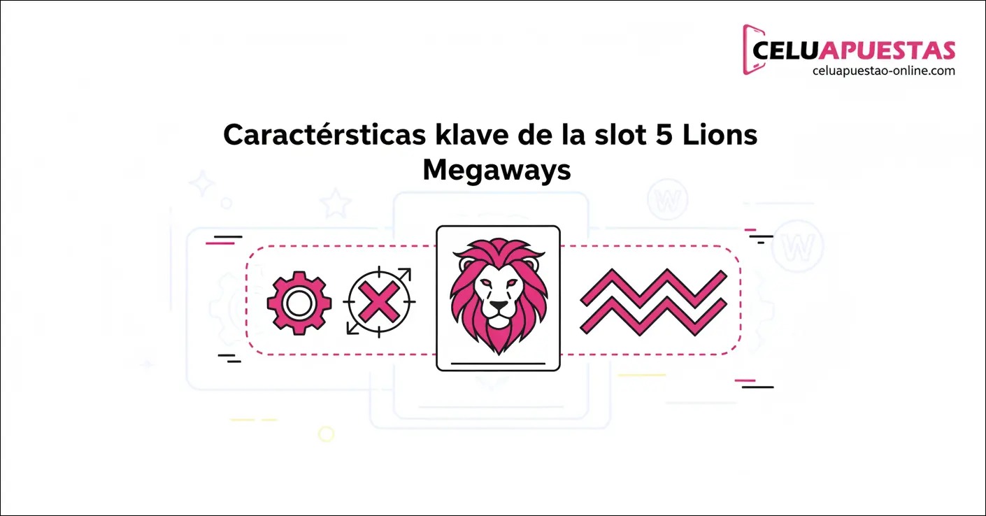 Características clave de la slot 5 Lions Megaways