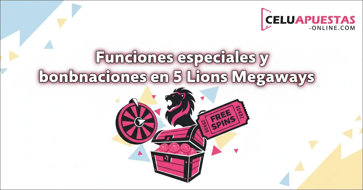 Funciones especiales y bonificaciones en 5 Lions Megaways