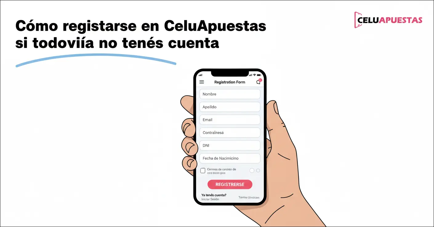 Cómo registrarse en CeluApuestas si todavía no tenés cuenta