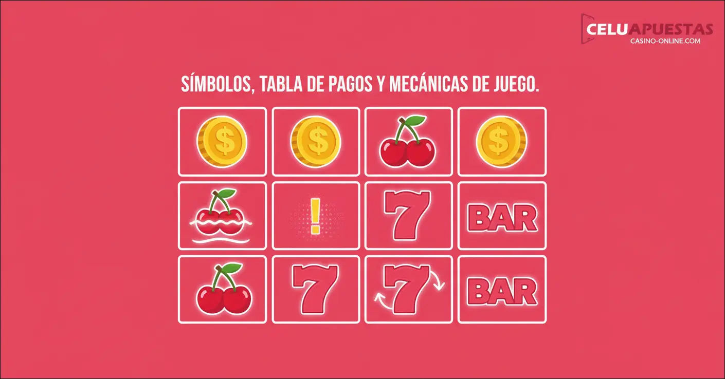 Símbolos, tabla de pagos y mecánicas de juego