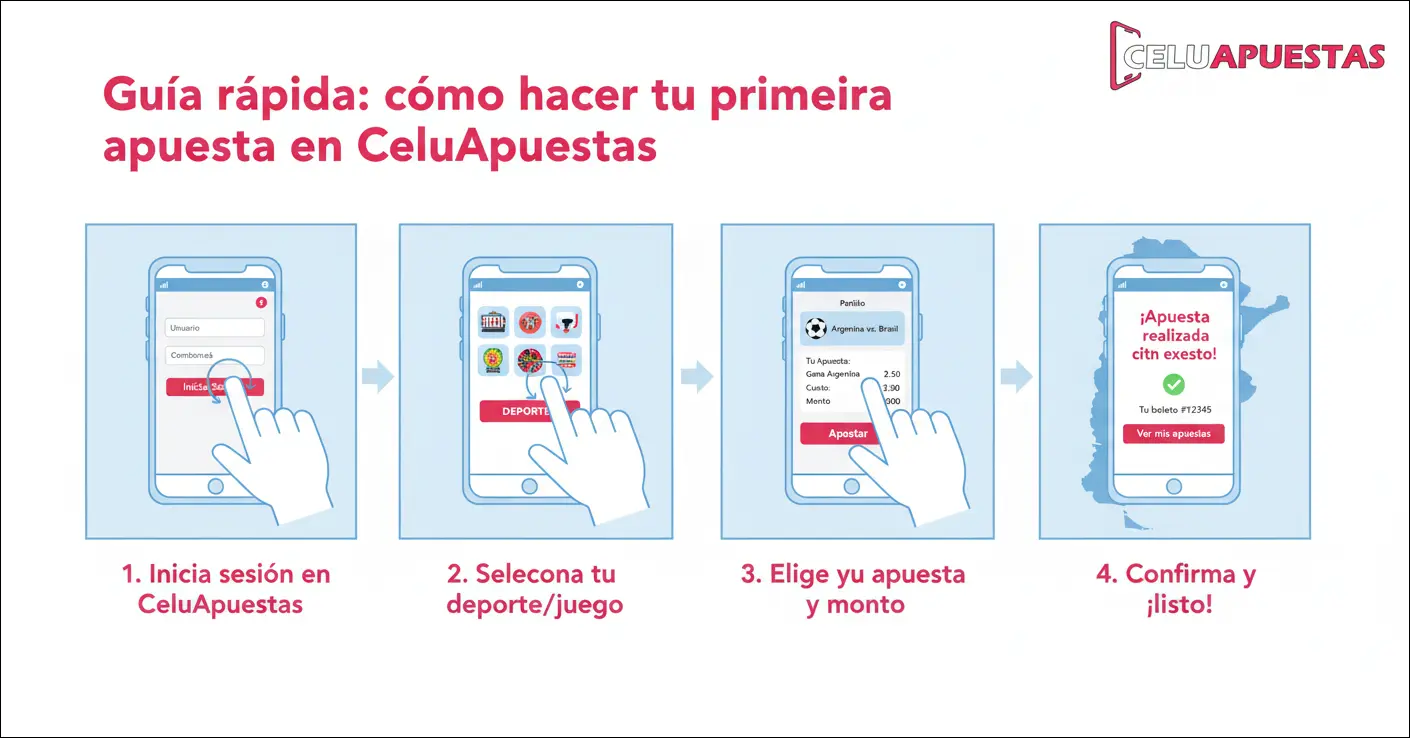 Guía rápida: cómo hacer tu primera apuesta en CeluApuestas